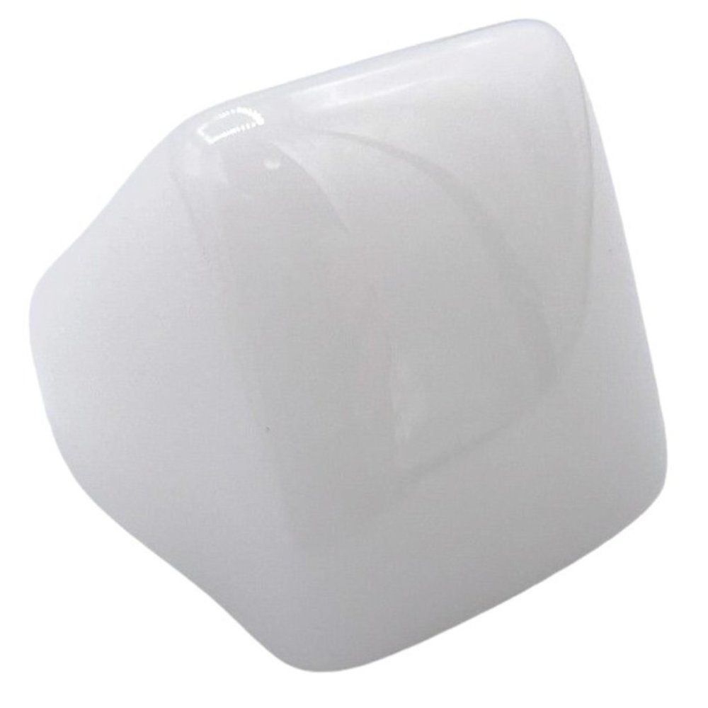 White Acrylic Geometric Square Chunky Statement Ring Size 7